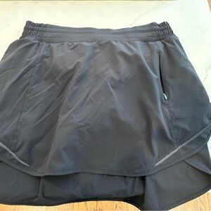 Lululemon Athletica Black Skorts with Moisture-Wicking Fabric